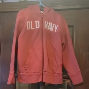 Old Navy Kids Hoodie in Warm Red, Size 6/7